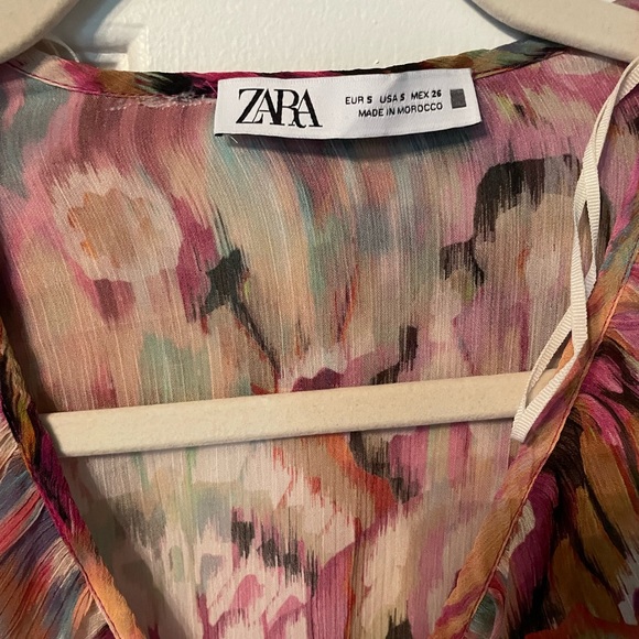 Zara multi patterned mini tunic dress - Picture 6 of 7